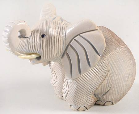 Rinconada Figurines Elephant-Brown - Boxed