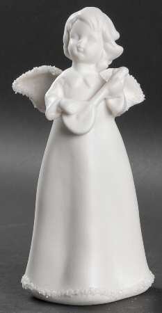 Frosty Shimmers Angel With Lute Figure - No Box