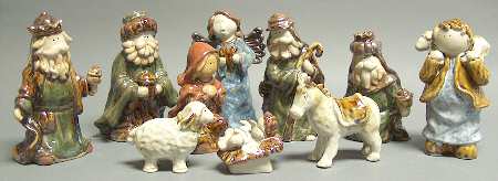 Origins Nativity 10 Piece Set - Boxed