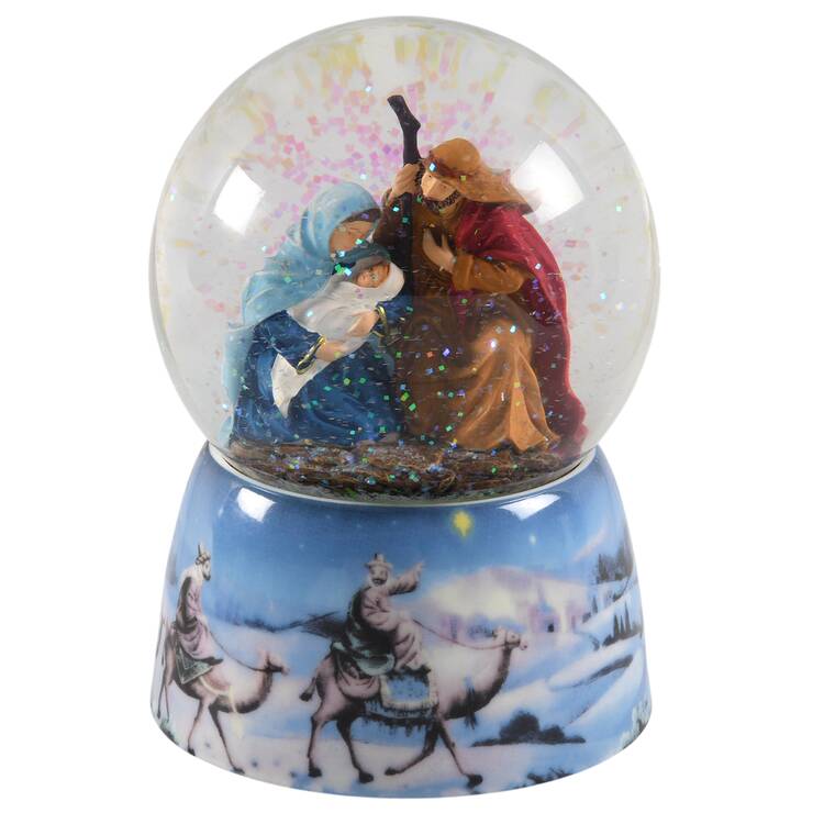 Glitterdomes Nativity- Silent Night - Boxed