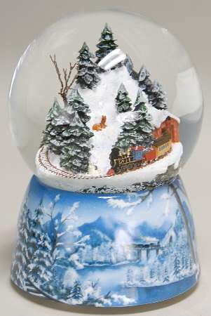 Glitterdomes Train-I'Ll Be Home For Christmas - No Box
