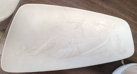 Wiinblad Giftware Embossed Tray - No Box