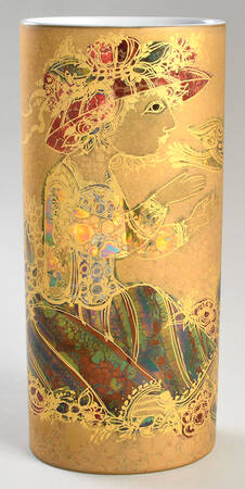 Wiinblad Giftware Gold Oval Vase - No Box