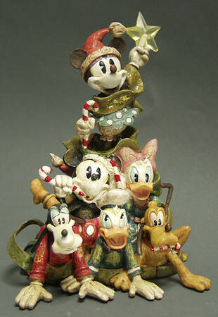 Disney Christmas Figurine Mickey & Friends Christmas Tree - Boxed