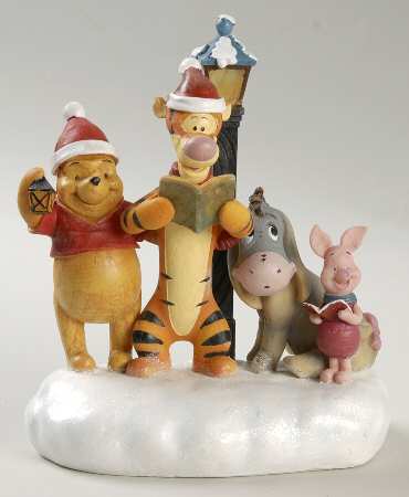 Disney Christmas Figurine Pooh & Friends Caroling - Boxed