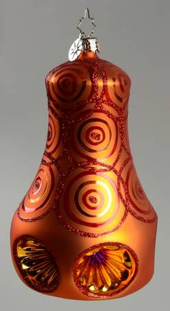2005 Christopher Radko Ornaments Martian Bell - Orange - No Box