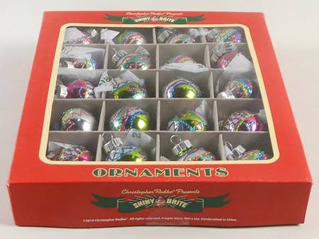 Shiny Brite Ornaments Bright Balls-Pink/Green - Boxed