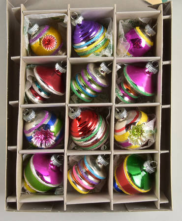 Shiny Brite Ornaments Reflectors And Forms-Mini - Boxed