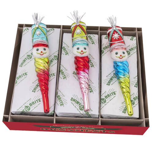 Shiny Brite Ornaments Toy Soldier Icicles Festive Fete - Boxed