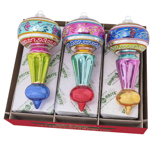 Shiny Brite Ornaments Decorated Shapes Christmas Confetti  - Boxed