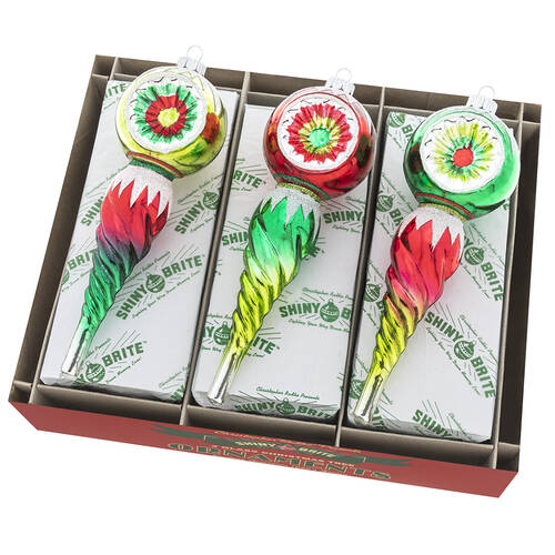 Shiny Brite Ornaments Reflector Icicles Holiday Splendor - Boxed