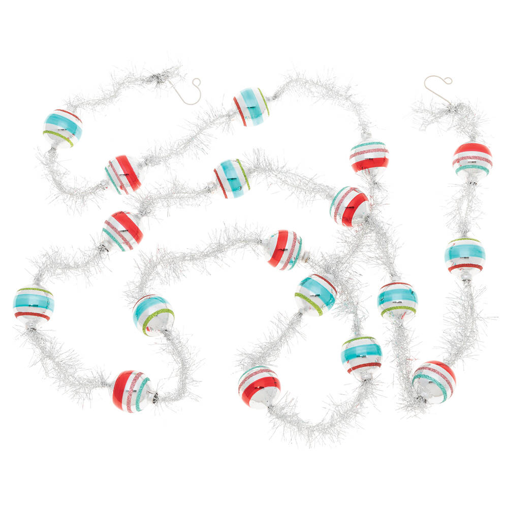 Shiny Brite Ornaments 7' Tinsel Garland-Festive Fete - Boxed