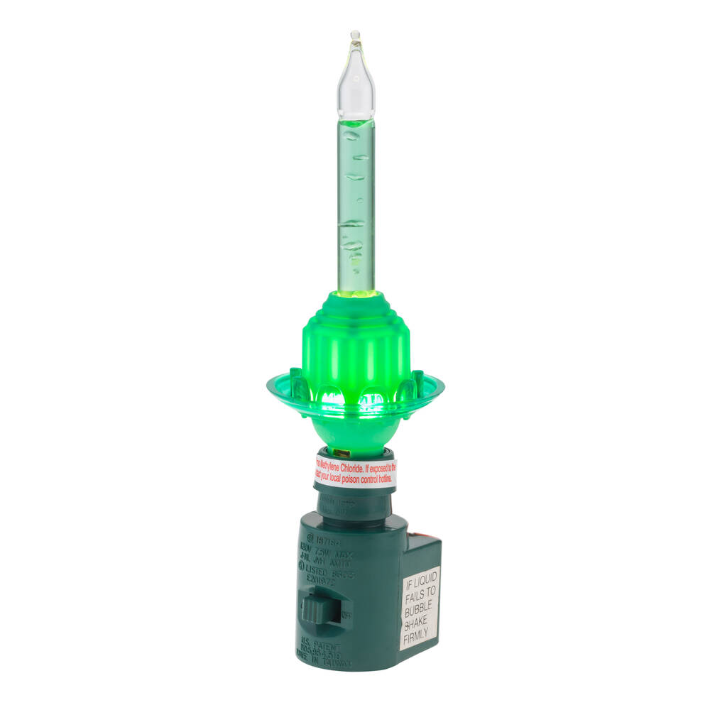 Shiny Brite Ornaments Night Light Green - Holiday Splendor - Boxed