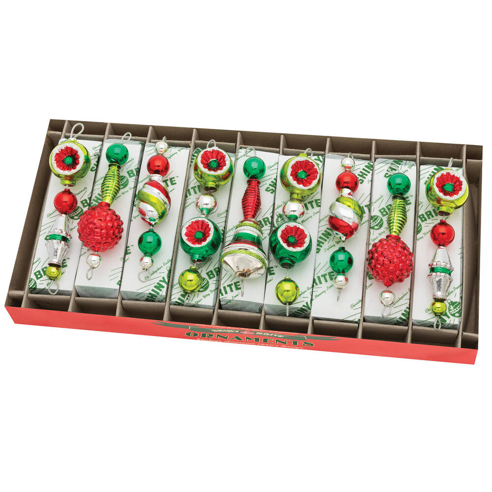 Shiny Brite Ornaments Shape Icicles Holiday Splendor - Boxed