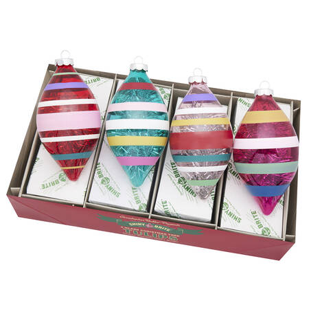 Shiny Brite Ornaments Tulips-Vivid Vintage - With Box Bx315