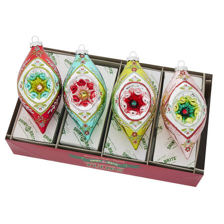 Shiny Brite Ornaments Reflector Tulips-Festive Fete - Boxed