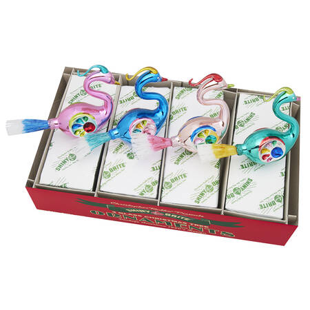 Shiny Brite Ornaments Reflector Birds-Christmas Confetti - Boxed