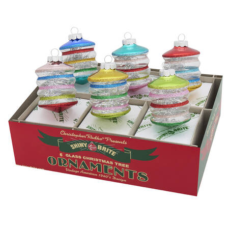 Shiny Brite Ornaments Lanterns-Christmas Confetti - Boxed