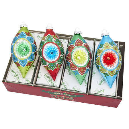 Shiny Brite Ornaments Reflector Tulips-Holiday Splendor - With Box