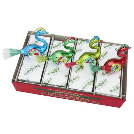 Shiny Brite Ornaments Reflector Birds-Holiday Splendor - With Box