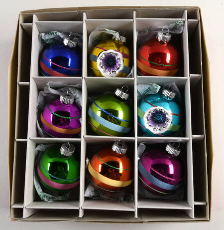 Shiny Brite Ornaments Balls & Reflectors-Assorted - With Box Bx343