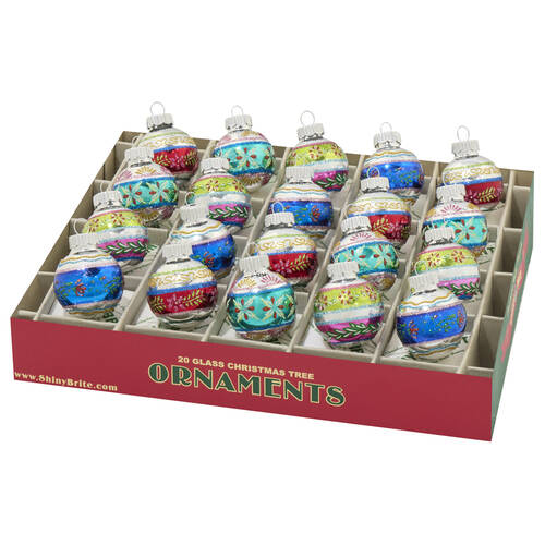 Shiny Brite Ornaments Christmas Confetti Rounds - With Box Bx353