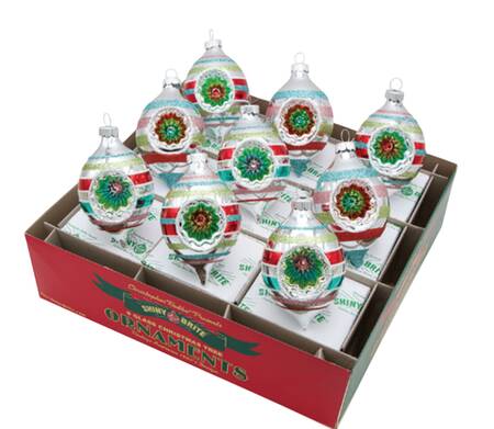 Shiny Brite Ornaments Reflector Tulips-Festive Fete - Boxed
