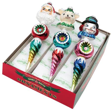 Shiny Brite Ornaments Figures Rounds-Christmas Confetti - Boxed