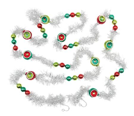 Shiny Brite Ornaments Tinsel Garland-Holiday Splendor - With Box Bx388