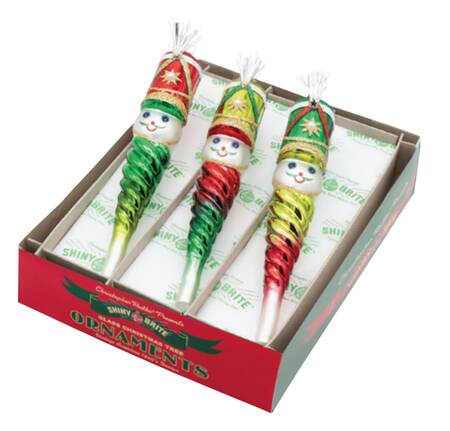 Shiny Brite Ornaments Nutcracker Icicles-Holiday Splendor - Wtih Box Bx385