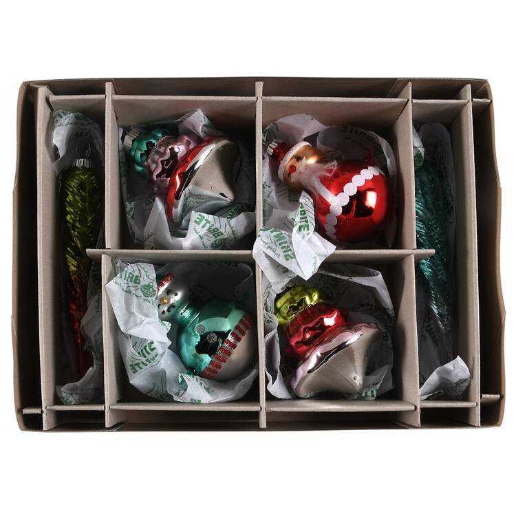 Shiny Brite Ornaments Mixed Shapes & Figures-Festive Fete - Boxed