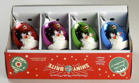 Shiny Brite Ornaments Fa La La Snow Caroler Drops - Boxed