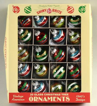 Shiny Brite Ornaments Mini Ball Ornaments - Boxed