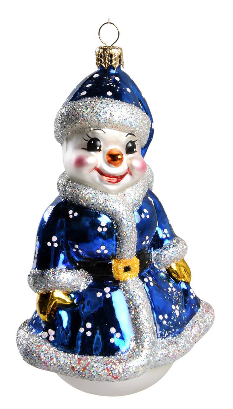 2006 Christopher Radko Ornaments Bella D Snowball-Blue - No Box Nb112a