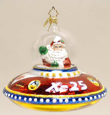 2006 Christopher Radko Ornaments Saucer Claus - No Box