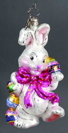 2006 Christopher Radko Ornaments Fluffbunny Egg-Toss - No Box 60