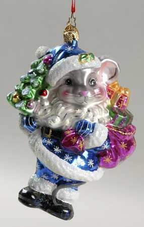 2006 Christopher Radko Ornaments Cozy Mouse Christmas - No Box