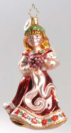 2006 Christopher Radko Ornaments Poinsettia Angel - No Box