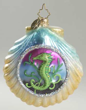 2006 Christopher Radko Ornaments Sea Breeze-Seahourse - No Box