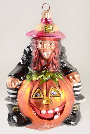 2006 Christopher Radko Ornaments Gretta The Witch With Pumpkin - No Box