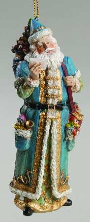 Santa's Wishes Gifts From Afar Ornament - Boxed