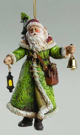 Santa's Wishes Light Keeper Ornament - Boxed