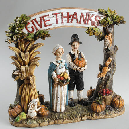 Harvest Collection Give Thanks Pilgrim Figure - Boxed