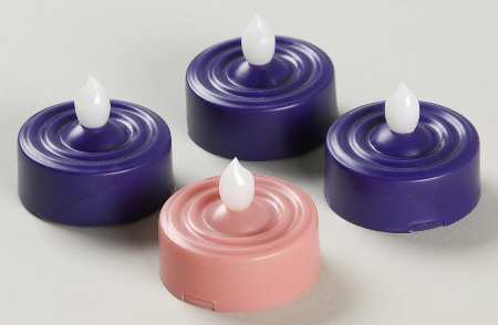 Advent Candleholders Advent Tealights-Battery Operated - Boxed