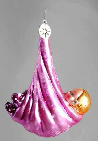 Baby Celebration Ornaments Air Expressed-Pink - No Box
