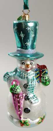 Snowmen Frosty Aqua Top - No Box