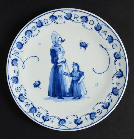 Mother's Day By Royal Delft Mother And Daughter - With Box