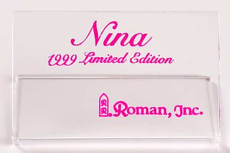 Advertising Signs Nina Limited Edition - Plastic Advertising Sign