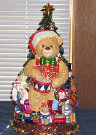 Christopher Radko Cookie Jar Noel Bear - Boxed