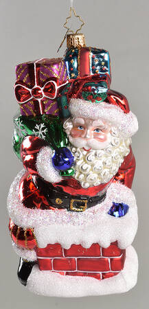 2008 Christopher Radko Ornaments Roof Top Gift Drop - No Box
